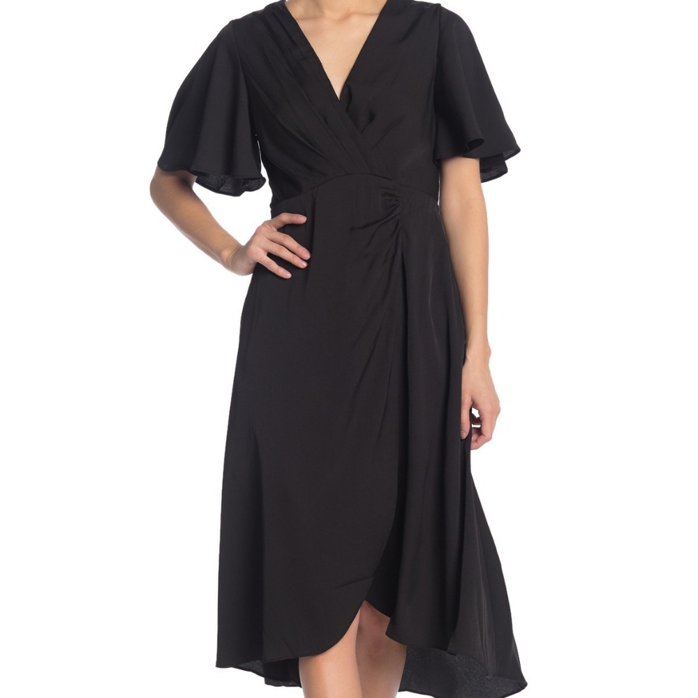 Astr Black Midi Dress